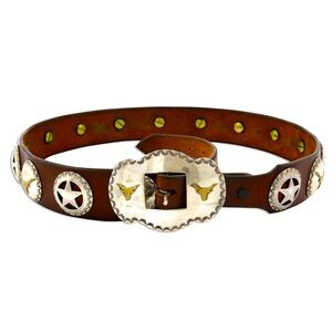 Sacajawea Sterling Silver Concho Belt. Vintage 1980’s.